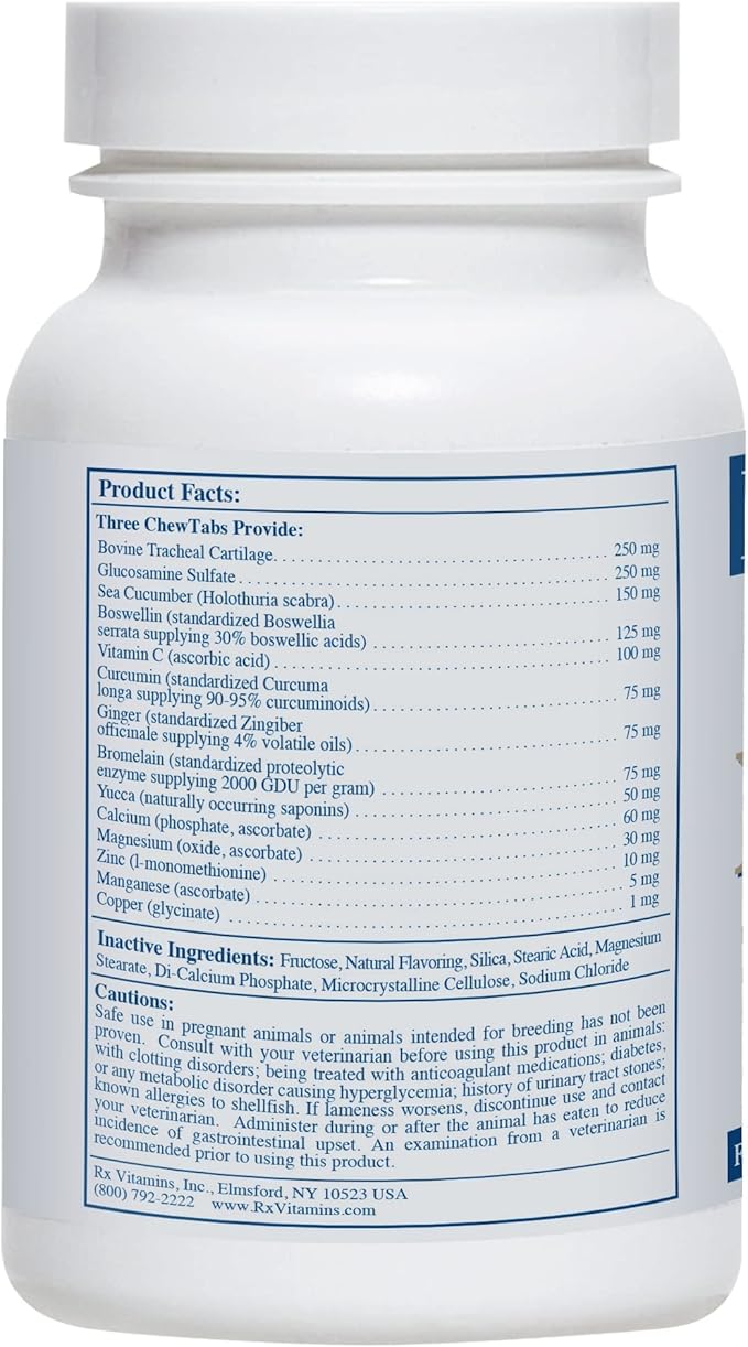 Rx Vitamins for Pets Nutriflex for Dogs & Cats - Veterinary Formula to Support Connective Tissue - Anti-Inflammatory Support - 90 Chewtabs
