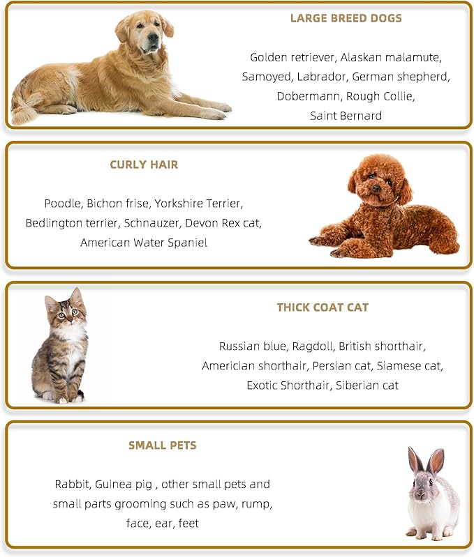 2 in 1 Pet Paw Hair Trimmer Electric Multi Dog Hair Clippers for Thick Coat Cordless Grooming Tool Kid Hair Clipper for Child Rechargeable for Medium and Large Dogs and Cats Face Ear Rump