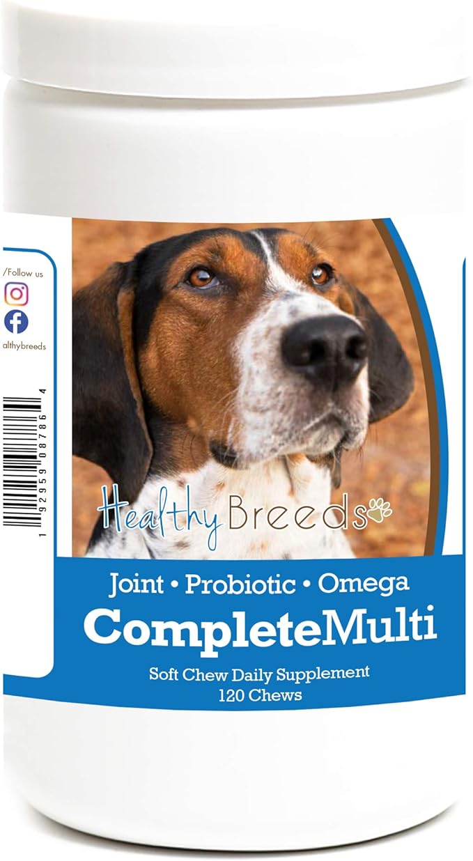 Healthy Breeds Treeing Walker Coonhound All in One Multivitamin Soft Chew 120 Count
