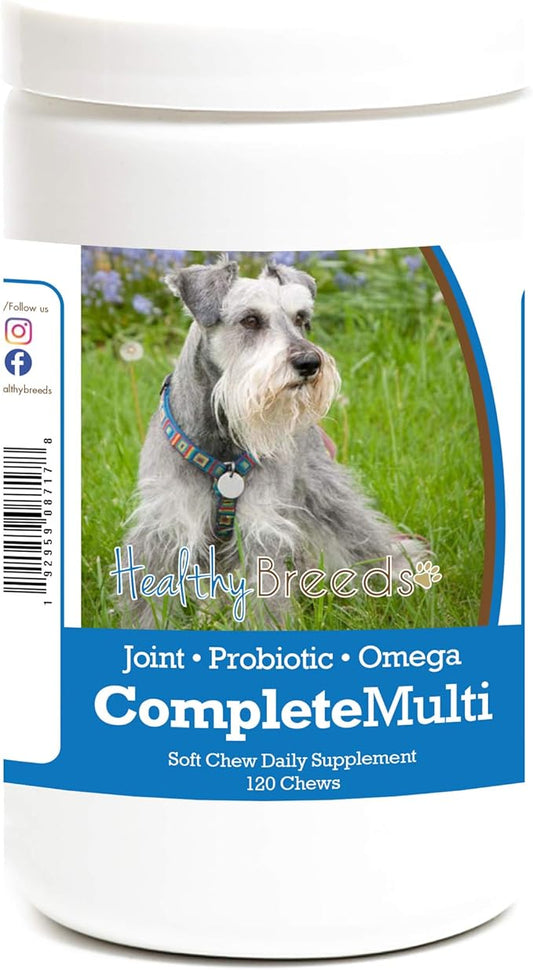 Healthy Breeds Miniature Schnauzer All in One Multivitamin Soft Chew 120 Count