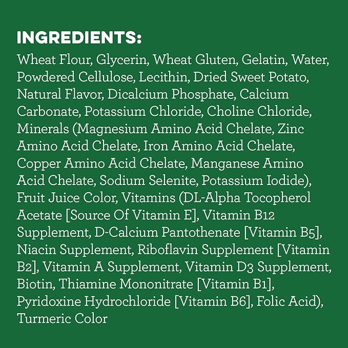 Greenies Teenie Natural Dog Dental Treats, Sweet Potato Flavor, 36 oz. Pack (130 Treats)
