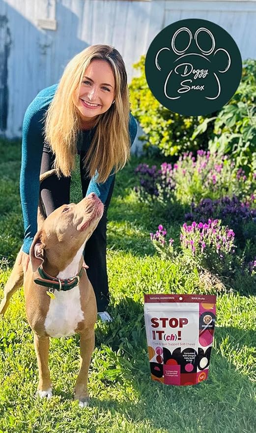 Stop It! Skin and Coat Supplement with Omega-3, EPA and DHA, and Other Ingredients scientifically Proven to Encourage Healthy Skin and a Shiny Coat. May Reduce itching and Scratching.