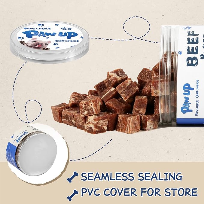 Dog Treats Training Rewards, Beef Cod Cubes, 1% Taurine Added, 12.5oz(355g), Rawhide Free, Grain Free, Low Fat Dog Training Rewards and Snacks, No Additives