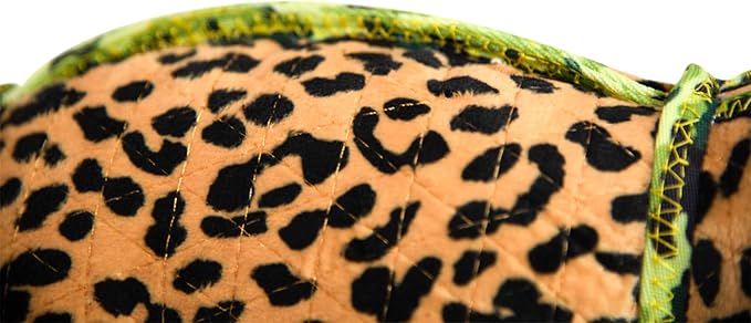 Outward Hound Xtreme Seamz Leopard Squeaky Dog Toy - Reinforced Dense Stuffing Plush Toy