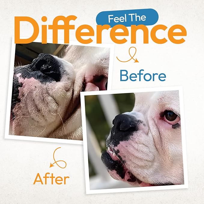 Wrinkle Wipes for Dogs - 100 Count Dog Wrinkle Wipes French Bulldog, English Bulldog, Pugs - 3.15 in Large Bulldog Face Wipes - Cleaning & Soothes on Wrinkles, Folds, Tail Pockets