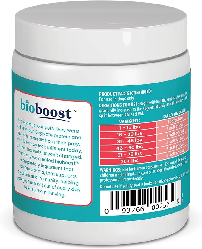 Solid Gold Cranberry Supplement for Dogs for Urinary Tract Health - Berry Balance w/Bioboost UTI + Bladder + Kidney Support for Dogs of All Life Stages w/Antioxidants - Cranberry Chews - 120 Count