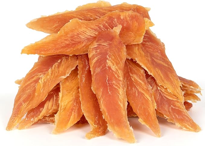 MON2SUN Chicken Jerky for Dogs Made with Real Chicken Breast Dog Snacks, High Protein & Grain Free Training Treats for Small Medium and Large Dogs (Chicken, 21 Ounce -Pack of 1)