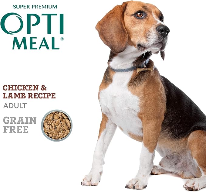 OPtimeal Wet Dog Food Pouches - Proudly Ukrainian - Nutritionally Balanced Dog Food Wet Recipe for Digestive Care of Adult Dogs (4.5lbs Total (24 Pouches), Chicken & Lamb)
