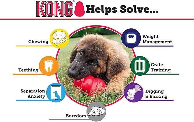 KONG Small Dog Puppy Teething Toy - Colors May Vary (2 Pack)