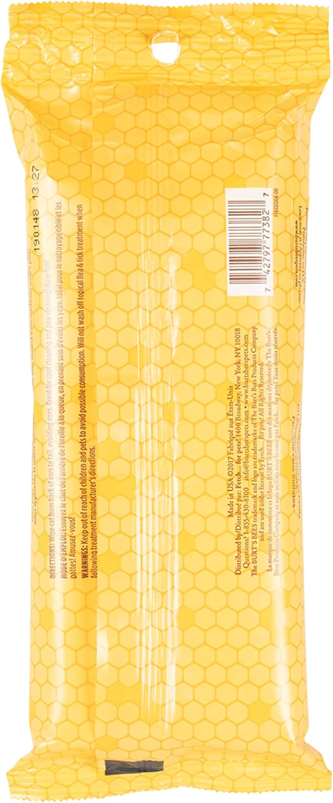 Burt's Bees for Pets Cat Naturally Derived Dander Reducing Wipes - Kitten and Cat Wipes for Grooming - Cruelty Free, Formulated without Sulfates and Parabens, Made in the USA, 50 Count - 6 Pack