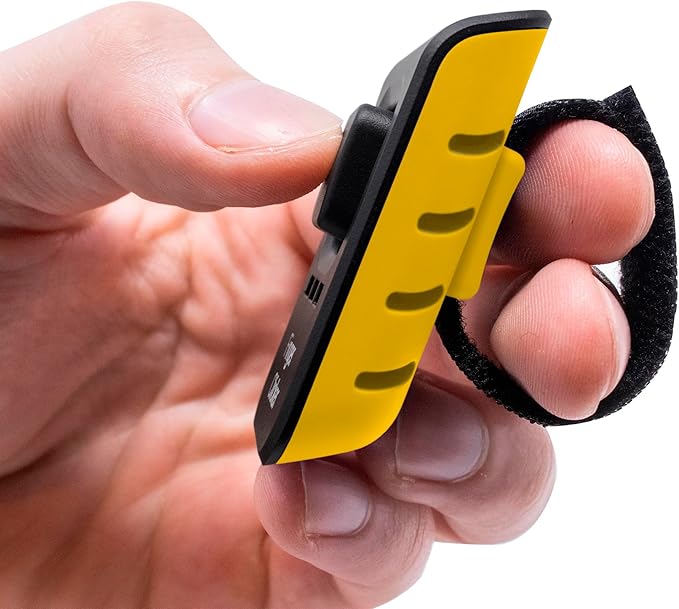 Educator Dog Training Finger Clicker with Audible Sound for Positive Reinforcement, Behavior and Obedience Pet Trainer, Yellow