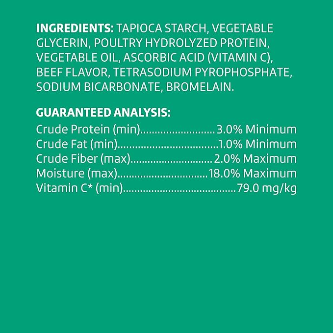Amazon Brand - Wonder Bound Beef Flavor Dental Sticks for Tiny Dogs (5-20 lbs), 6-Ridge Shape for Plaque & Tartar Control, Freshens Breath, Formulated with Vitamin C, 108 Count (Pack of 1)