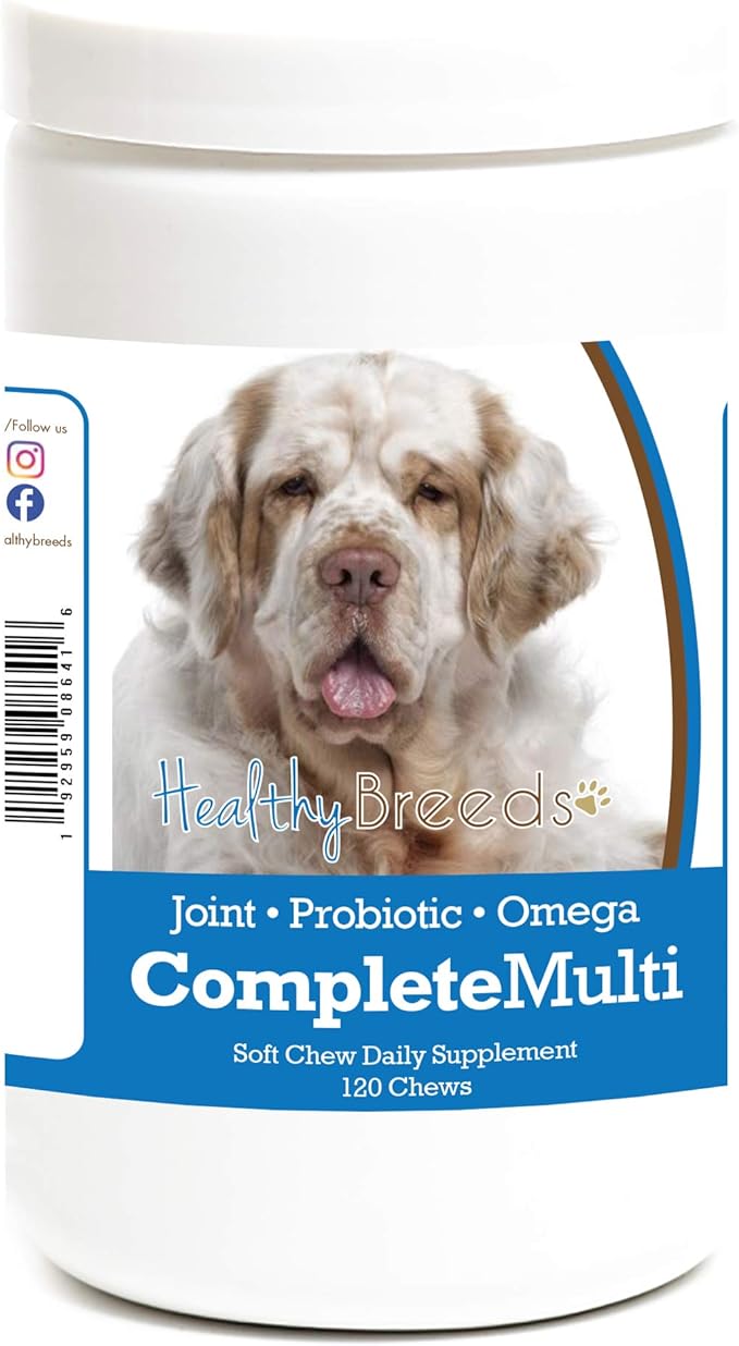 Healthy Breeds Clumber Spaniel All in One Multivitamin Soft Chew 120 Count