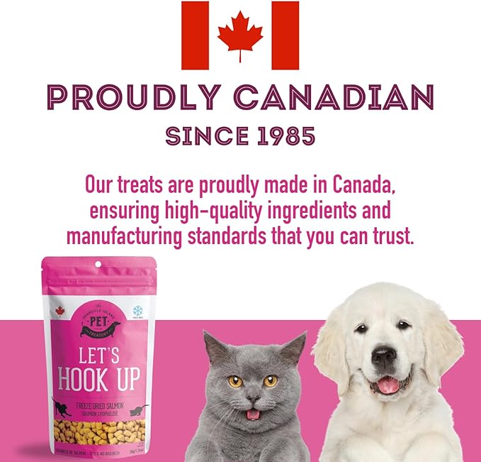 Freeze Dried Salmon Treats for Dogs & Cats (1.76 oz, Pack of 1) - Single Ingredient Dog Treats, Cat Treats - Natural Dog Treats, Grain Free