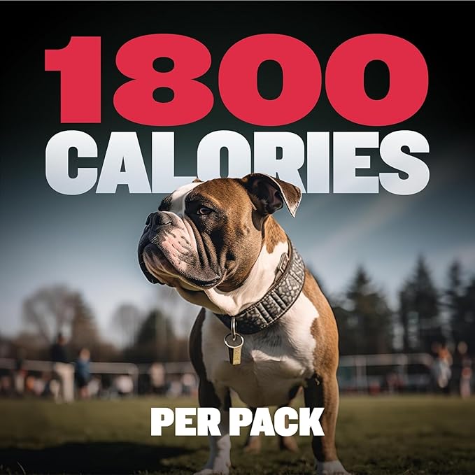 Bully Max Dog Weight Gainer Chews - High Calorie Health Supplement for Healthy Weight Gain, Immunity & Digestive Health for All Breeds & Ages - 2 Packs, 75 Soft & Tasty Chews per Pack