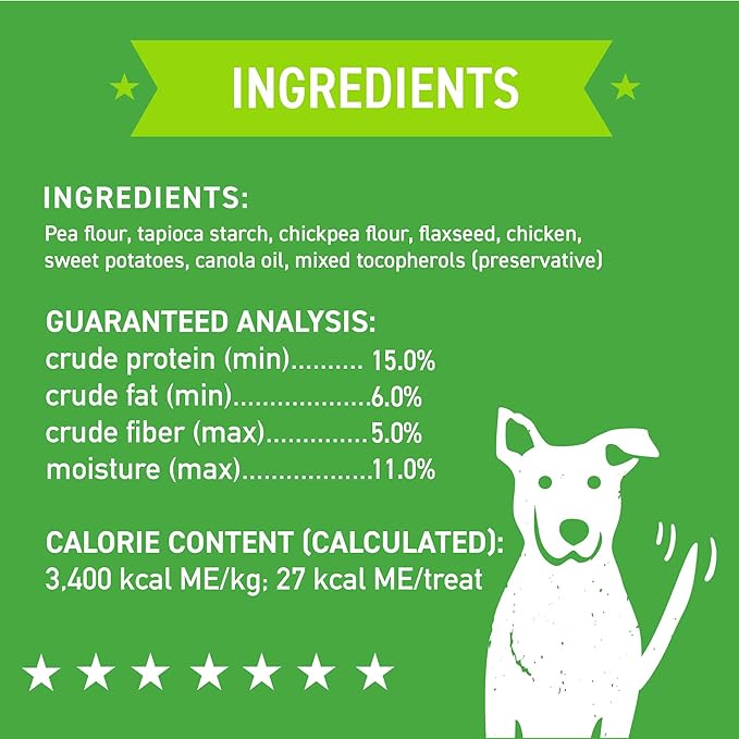 Cloud Star Wag More Bark Less - Dog Treats - Crunchy Biscuits - Grain Free Chicken & Sweet Potato - 14 oz Box (Pack of 2)