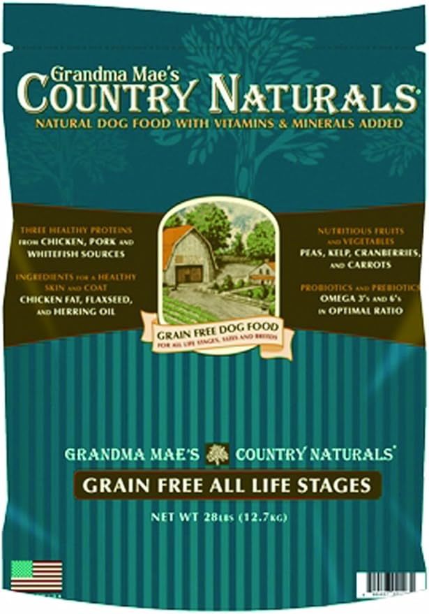 Grandma Mae'S 79700128 28 Lb Country Naturals Premium All Natural Dog Food Grain Free, One Size