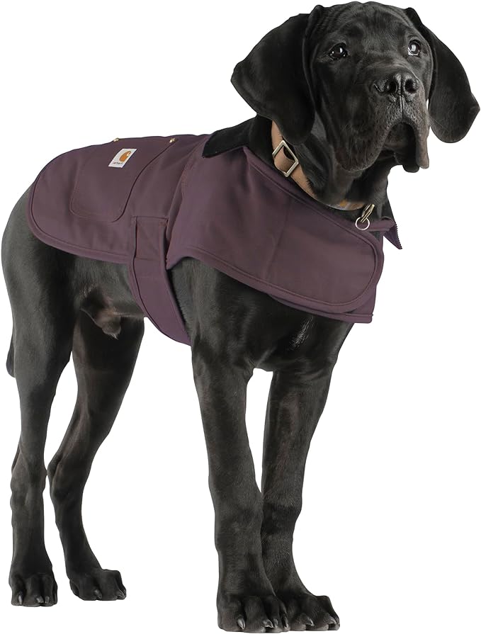 Carhartt Firm Duck Insulated Dog Chore Coat, Deep Wine, Medium