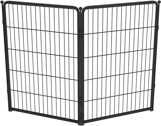 FXW Homeplus Dog Playpen Designed for Indoor Use, 40" Height for Large Dogs, BlackāPatented