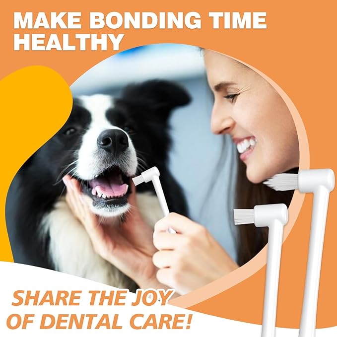 Pet Dental Care Kit: Complete Oral Hygiene with Specialized Brushes, Latest Thumb Brush Design, and Vibrant Colors!