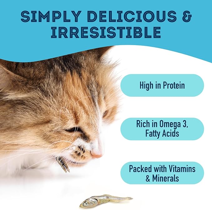 Sardines for Dogs & Sardines for Cats (7.4 oz, Pack of 1) - Dehydrated Single Ingredient Dog Treats - Natural Dog Treats, Grain Free
