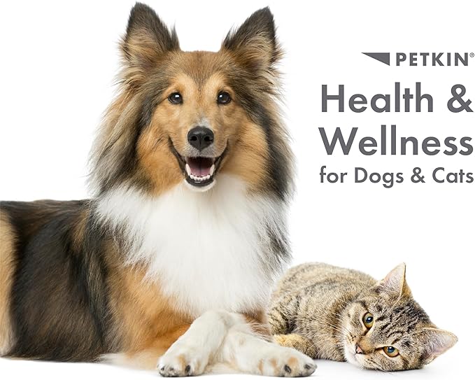 Petkin Fingertip Ear Wipes for Dogs and Cats, 50 Finger Wipes - Slip-On, Snug Fit, Micro-Bristle Fabric - Cleans Ears, Dirt, Odor and Wax - Convenient, Ideal for Home and Travel - Fresh Scent