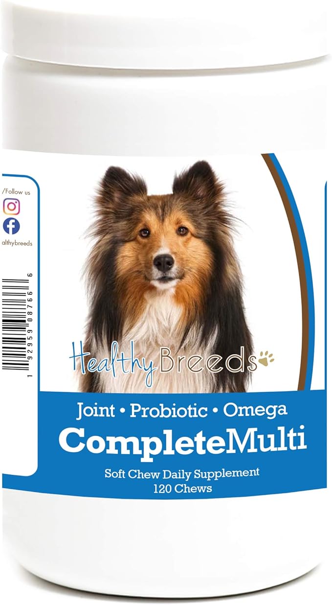 Healthy Breeds Shetland Sheepdog All in One Multivitamin Soft Chew 120 Count
