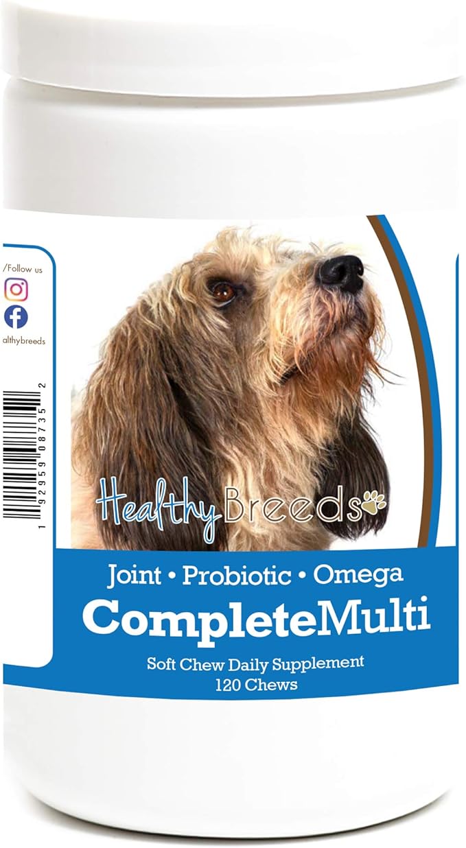Healthy Breeds Petits Bassets Griffons Vendeen All in One Multivitamin Soft Chew 120 Count