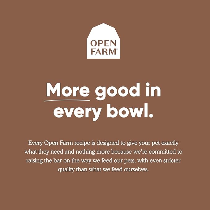 Open Farm Ancient Grains Dry Dog Food, Humanely Raised Meat Recipe with Wholesome Grains and No Artificial Flavors or Preservatives (Pasture Raised Lamb Ancient Grain, 4 Pound (Pack of 1))