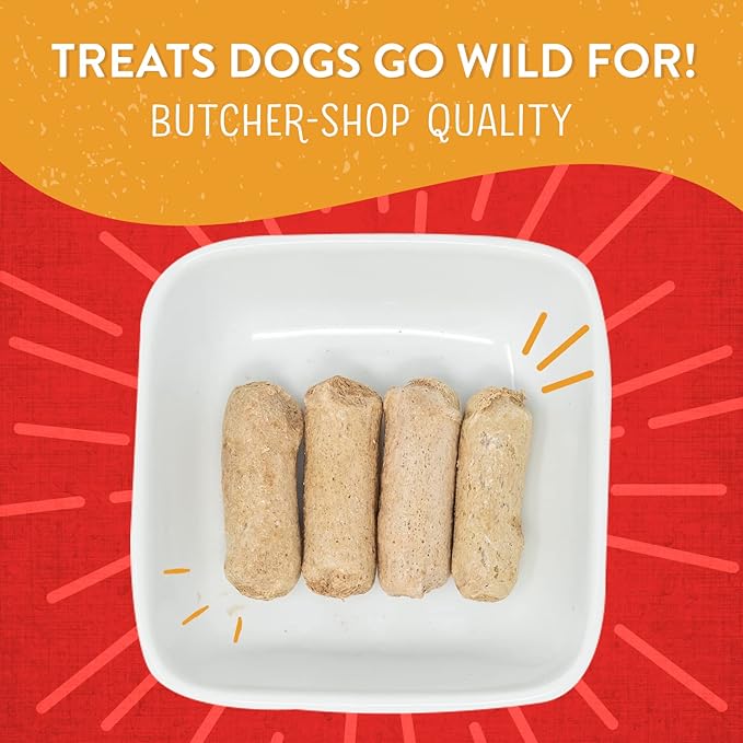 Stella & Chewy's Freeze-Dried Raw Wild Weenies Dog Treats – All-Natural, Protein Rich, Grain Free Dog & Puppy Treat – Great for Training & Rewarding – Cage-Free Chicken Recipe – 3.25 oz Bag
