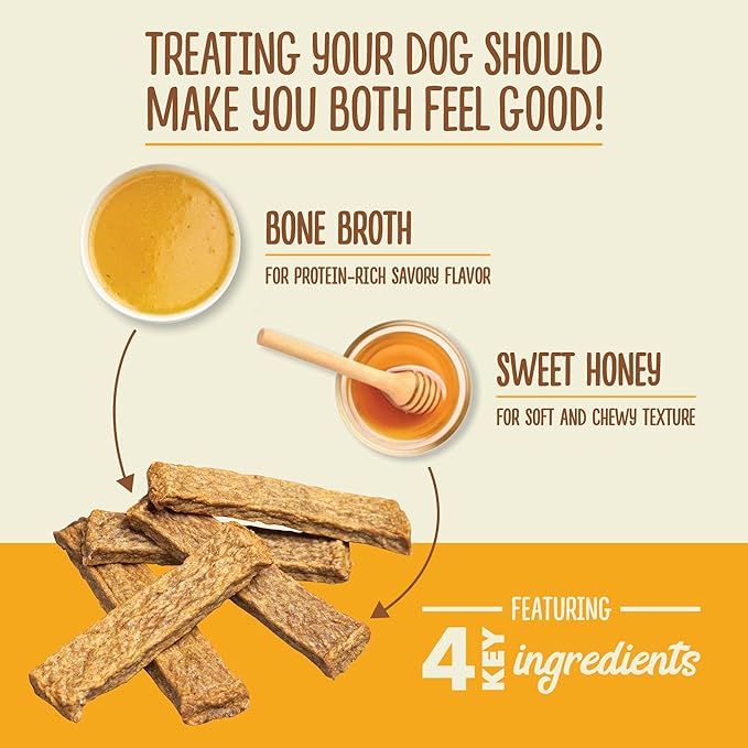 ACANA Chewy Strips Dog Treats, Chicken, Chewy Poultry Treats, 4oz