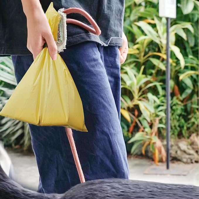A&H ZIER Poop Bags Holder with Portable Colorful Lanyard, Soft-touch Dog Poop Bags Dispenser Dog Waste Bags, Compatible with any Dog Walking Accessories
