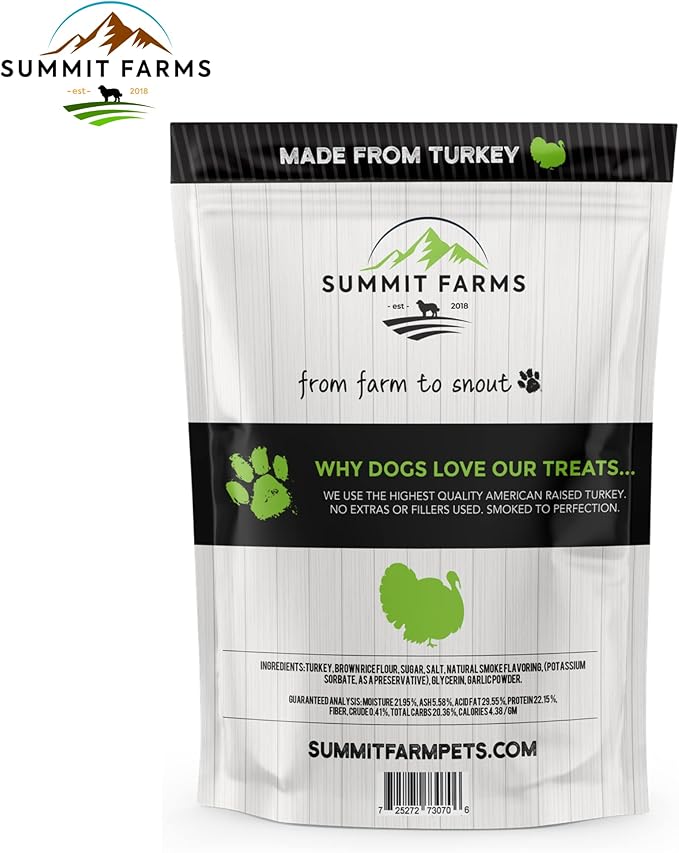 Turkey Jerky Dog Treats 15 Oz Real Turkey Jerky Chews Healthy Dog Treats - Natural Dog Treats Ideal for Training & Snacking - A Must-Have Soft Dog Treats for Small Dogs & Large Dogs!