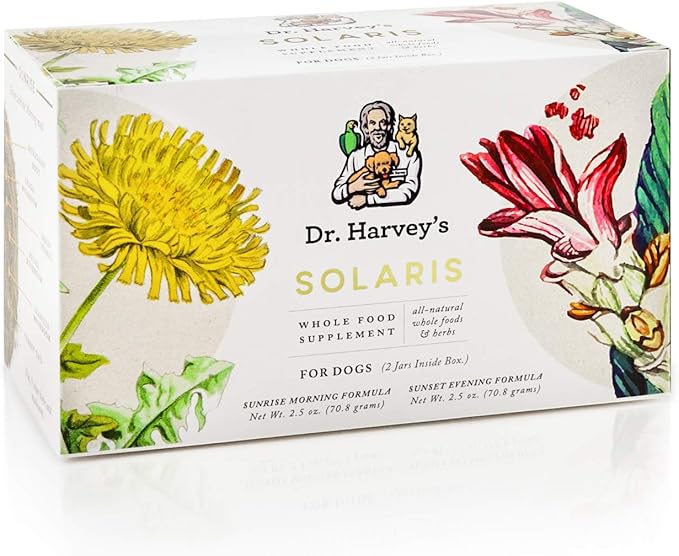 Dr. Harvey's Solaris Immune Support Whole Food Supplement for Dogs, Morning and Evening Formula, 2.5 Ounces (2 Pack)