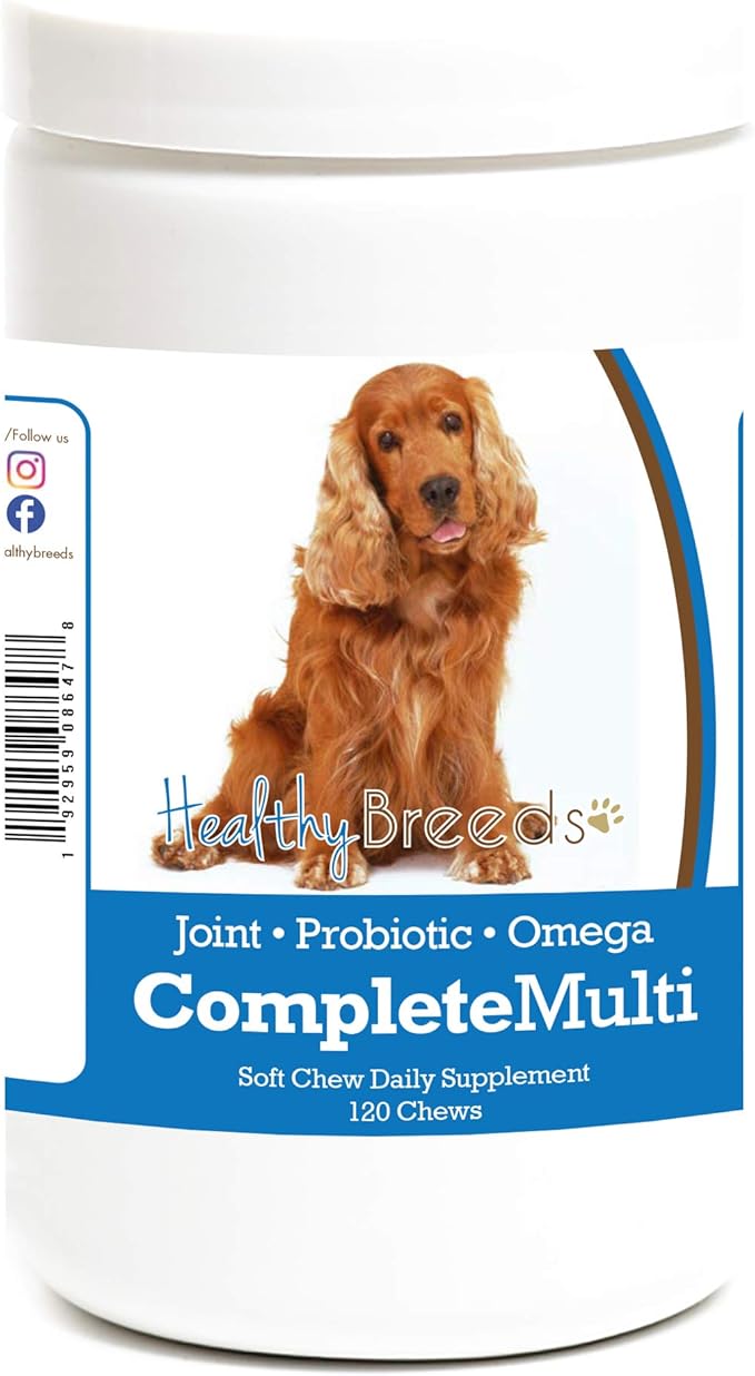 Healthy Breeds Cocker Spaniel All in One Multivitamin Soft Chew 120 Count