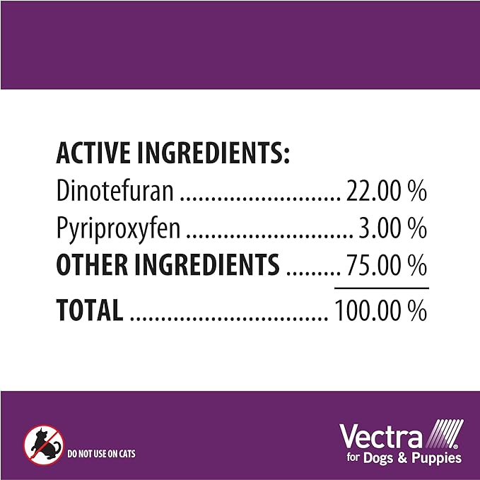 Vectra® for Dogs & Puppies Flea Treatment & Prevention for Large Dogs (56-100 lbs.) 3-month supply