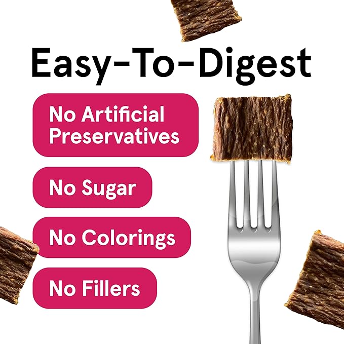 Real Meat Dog Treats - Two 12oz Bag of Bite-Sized Air-Dried Lamb & Venison Jerky for Dogs - Grain-Free Jerky Dog Treats with 95% All-Natural, Human-Grade, Free-Range, Grass Fed Lamb & Venison