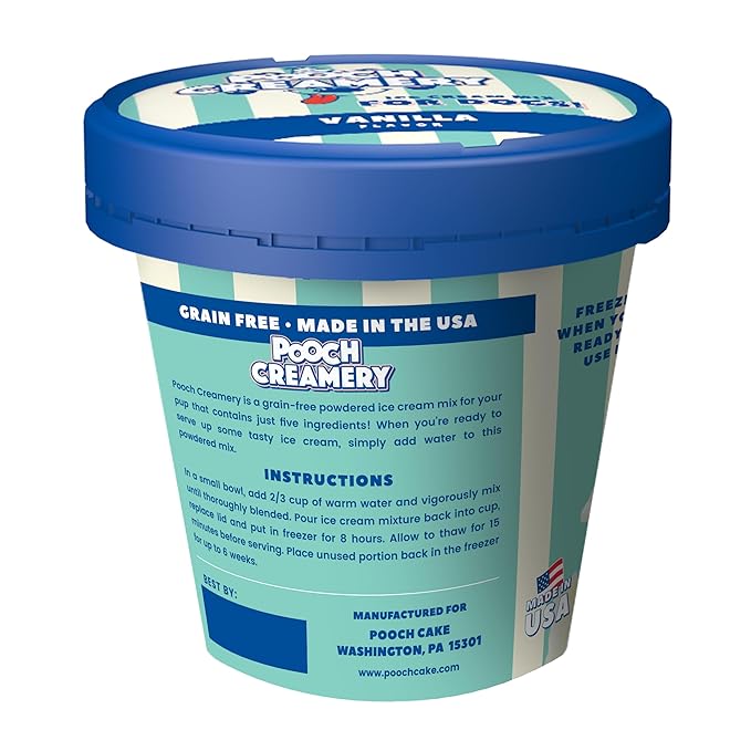 Pooch Creamery Ice Cream Mix for Dogs - Vanilla …