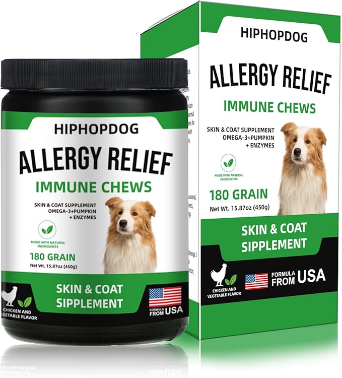Multivitamin Dog Supplement, Glucosamine Chondroitin for Dogs, Probiotics, Omega Fish Oil, Dog Supplements & Vitamins, Dog Vitamins for Skin and Coat Allergies, (Beef 180 ct)