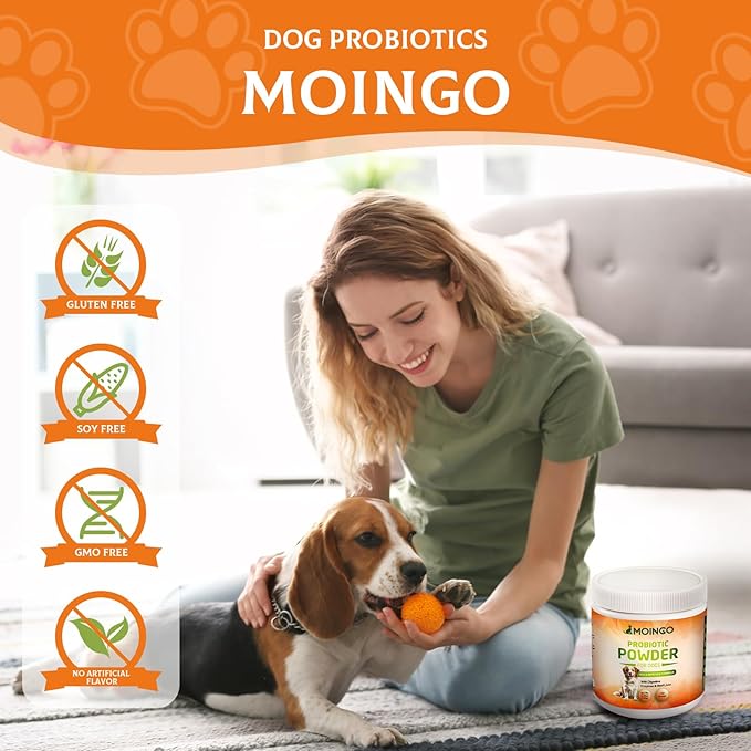 Probiotics for Dogs - Probiotic Powder for Dogs, Dog Probiotics for Immune and Digestive Health -120 Scoops Liver Flavored Probiotic supplement