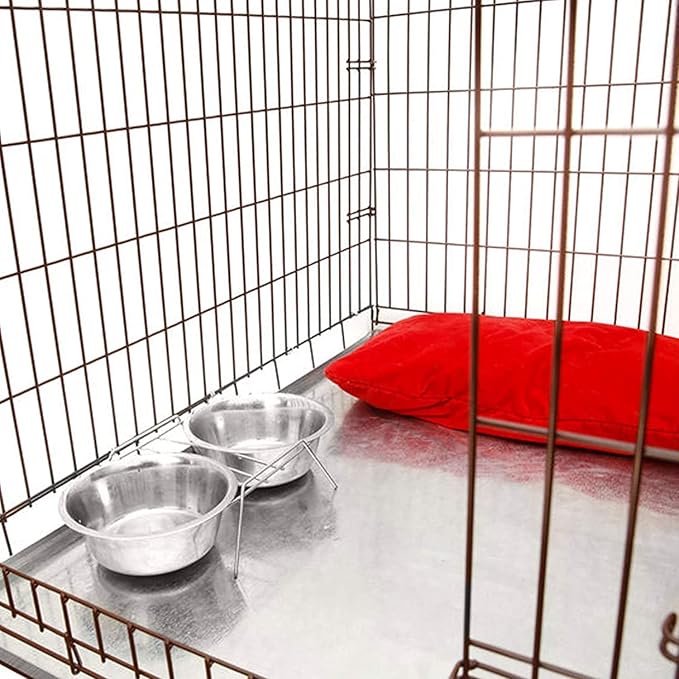 KOPEKS - Heavy Duty Multipurpose Replacement Metal Tray - Galvanized - Rust & Crack Proof - Several for Pet Crates, Grease Trap and others (32 x 23 Inches, Metal Tray)