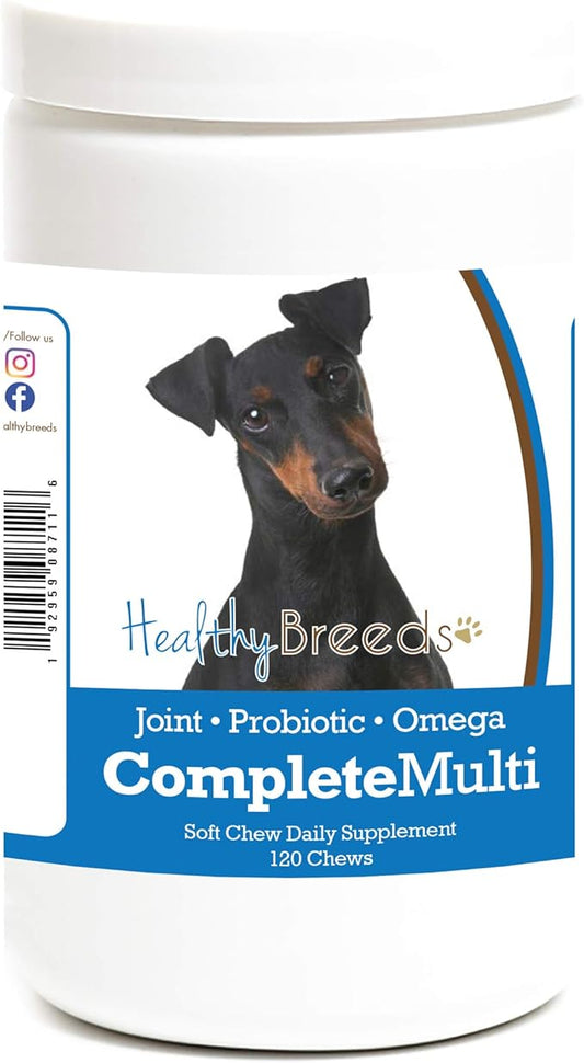 Healthy Breeds Manchester Terrier All in One Multivitamin Soft Chew 120 Count