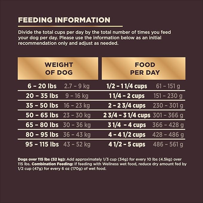Wellness CORE+ Grained Dry Dog Food, Ocean Recipe with Freeze Dried Whitefish, 18 Pound Bag