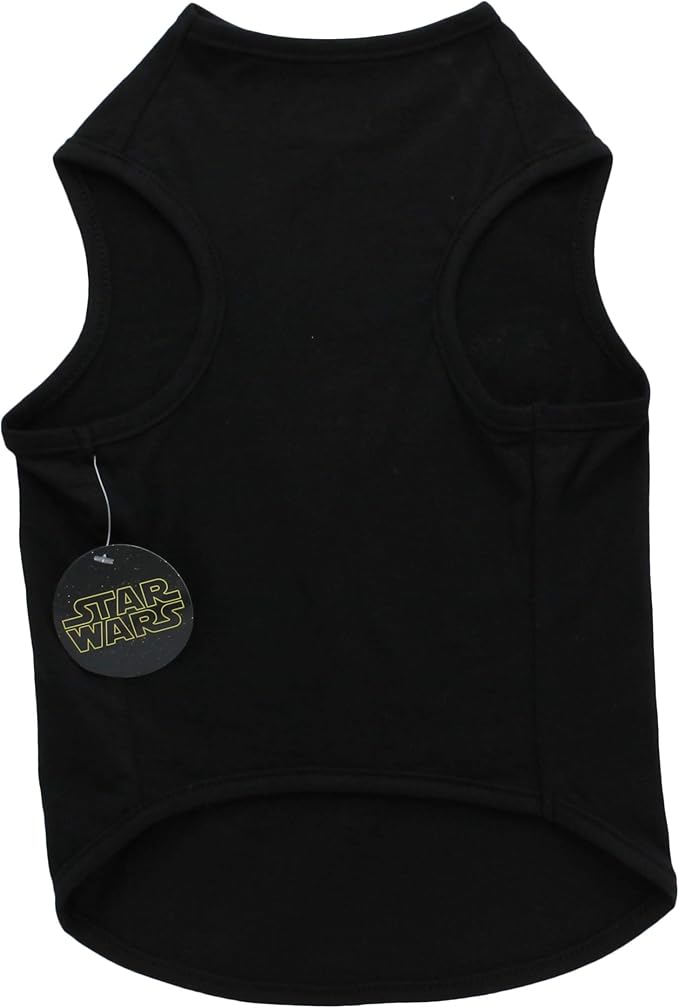 Star Wars for Pets Black & Yellow Logo Dog Tank | Star Wars Dog Shirt for Large Dogs | Size X-Large for Large Size Dog Breeds | Adorable Dog Clothing and Apparel