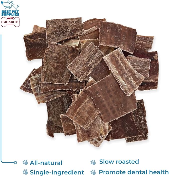 GigaBite Assorted Beef Gullet Jerky (1-Pound) - All Natural, Free Range Beef Esophagus Taffy Dog Treat by Best Pet Supplies