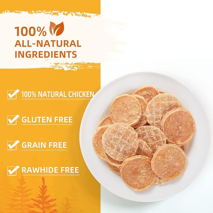 Jungle Calling Dog Treats, Chicken Chips Dog Treats, All Natural Chicken Chips for Dogs, Crunchy Chicken Jerky Dog Training Treats, Single Ingredient Dog Treats for Small, Medium & Large Dogs, 6 oz