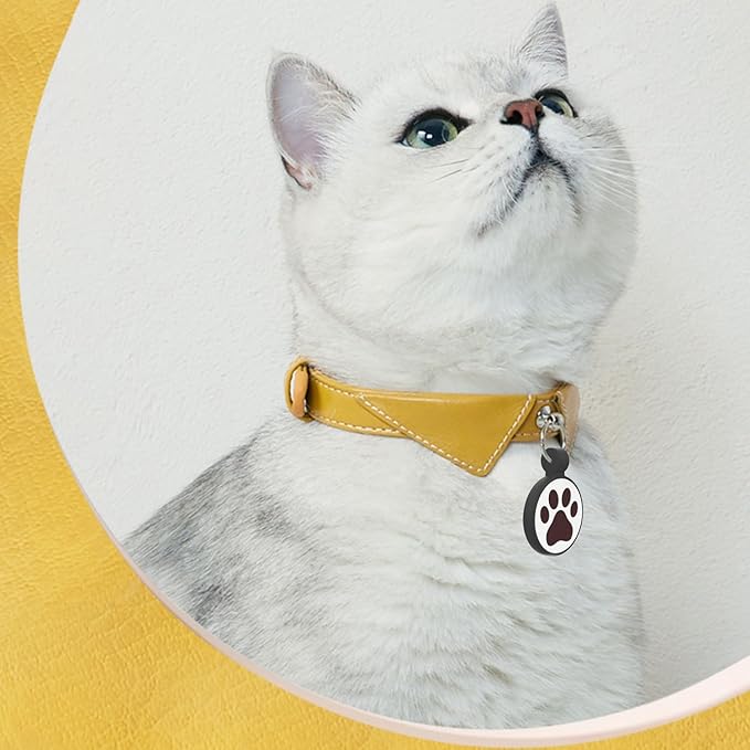QR Code Cat Tag, Modifiable Pet Online, Multiple Emergency Contact, Silicone Cat Tag, Lightweight, Collar Accessories, Personalized Cat Tag Medium to Large Breeds - 1.25", Black & Rose & Blue