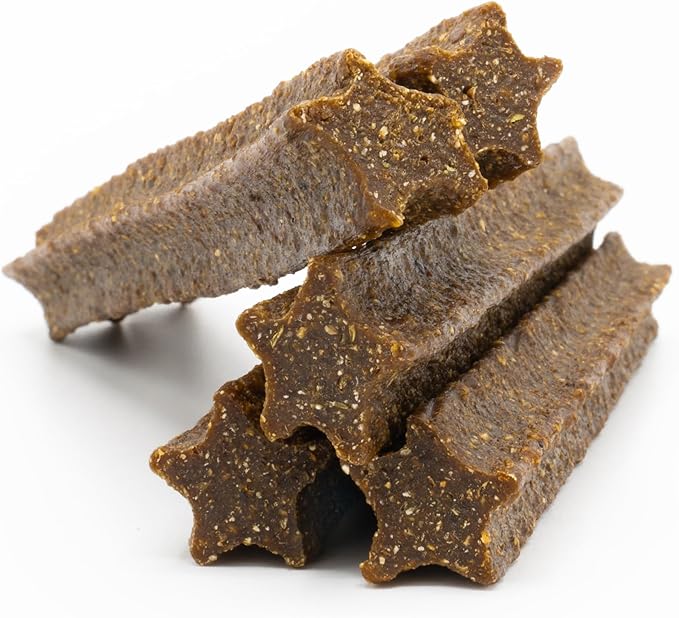 Dental+ Sticks for Dogs Under 35 lbs- Gut Support, with Beef Bone Broth, All Natural, EpiCor postbiotic, Made in The USA, Dental+ Bag, S/M - 7 oz.