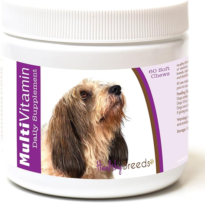 Healthy Breeds Petits Bassets Griffons Vendeen Multi-Vitamin Soft Chews 60 Count