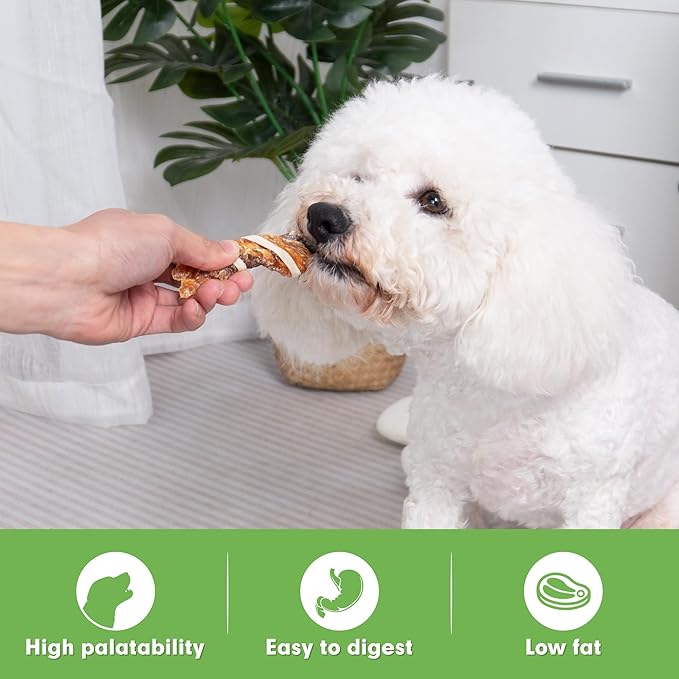 MON2SUN Dog Treats, Triple Flavor Jerky Twist Sticks, 5-7 Inch Chicken Duck and Codfish Sticks Dog Chews for Small Dogs, Healthy Dog Snacks, 10.58 oz (15 Count-Pack of 1)